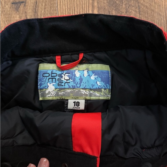 Obermeyer Vibrant orange and Black Snow/ ski Pants extended wear system - Picture 3 of 8